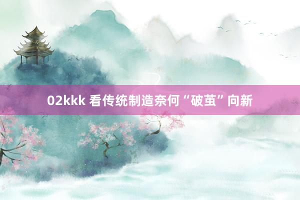 02kkk 看传统制造奈何“破茧”向新