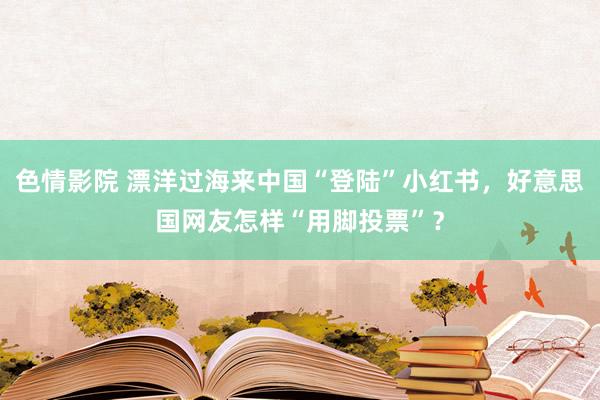 色情影院 漂洋过海来中国“登陆”小红书，好意思国网友怎样“用脚投票”？