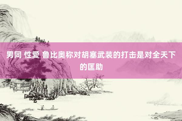 男同 性愛 鲁比奥称对胡塞武装的打击是对全天下的匡助